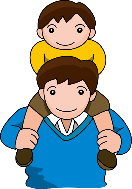 Dia Del Padre Lindas Imágenes Gifs - Papás En Caricatura (443x632)