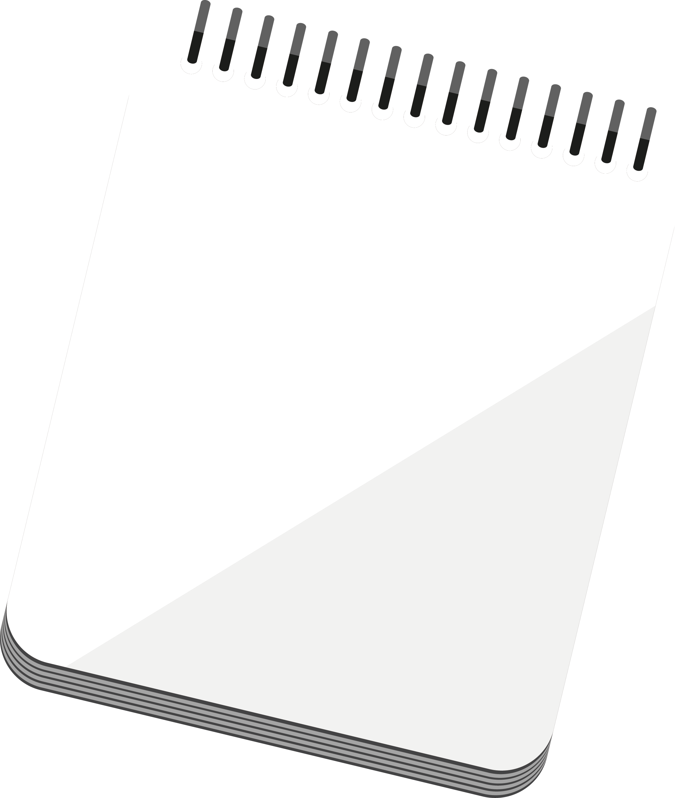 Paper Notebook Download - Notebook Page Vector Png (2341x2739)