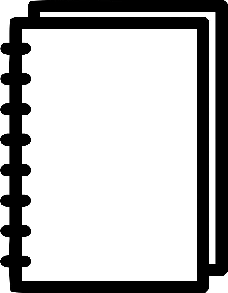 Spiral Notebook Comments - White Notebook Icon Png (762x980)