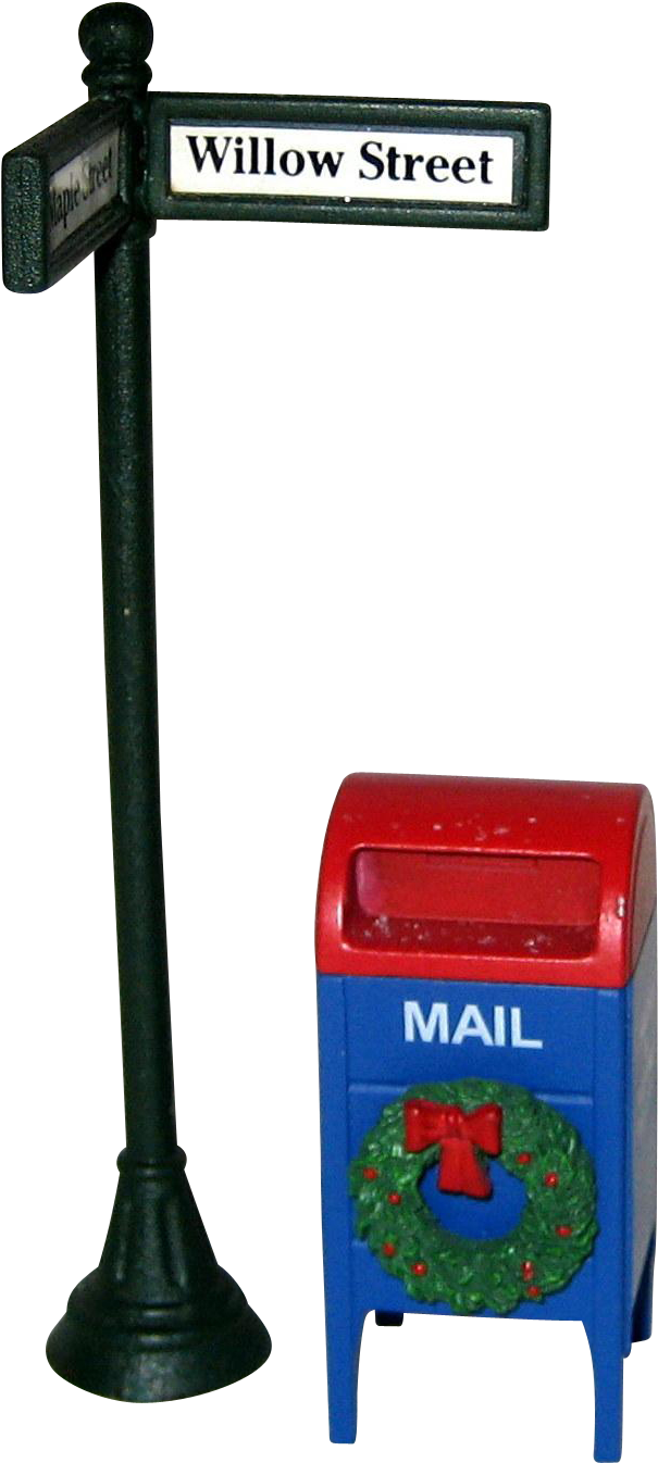 Two Department 56 Village Accessories - Street Sign (1345x1345)