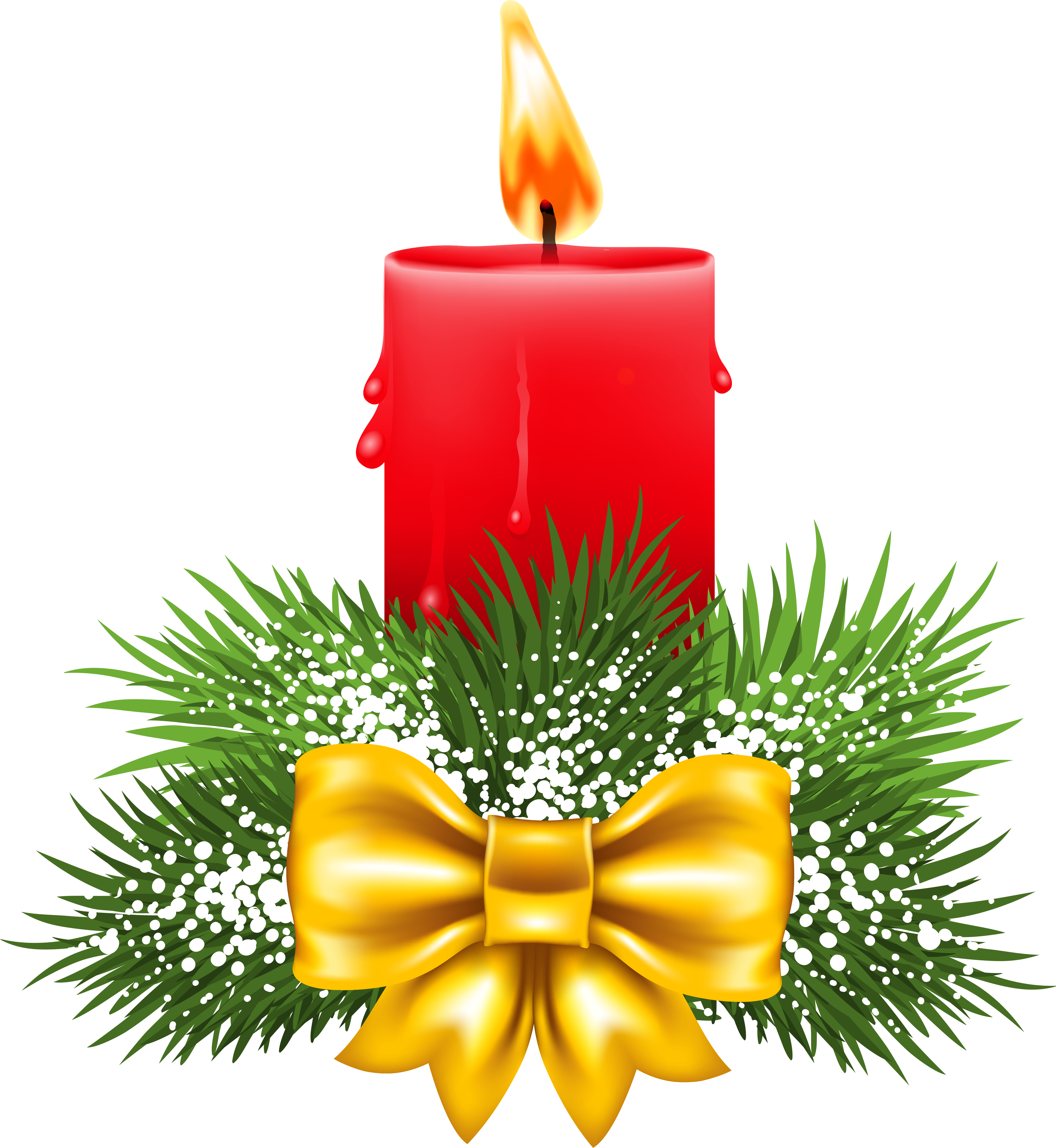 Transparent Christmas Red Candle Png Clipart - Christmas Candle Clipart (4779x5188)