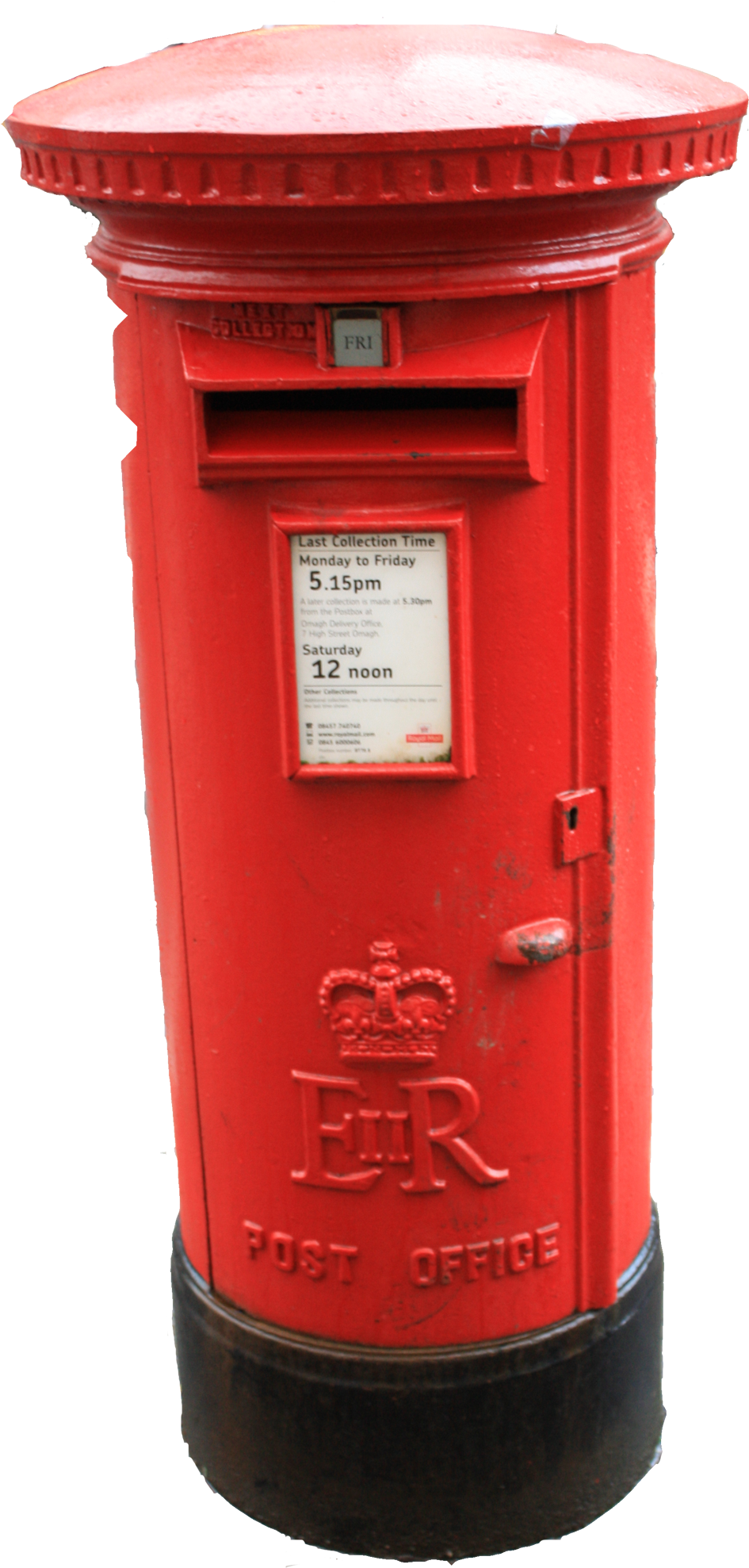 Postbox Pngimg004 Load20180523 Transparent Png Sticker - British Postbox Er (1575x2362)