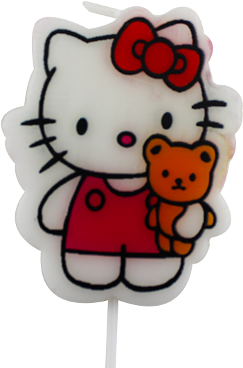 Hello Kitty Shaped Cartoon Birthday Candle B1051 - Hello Kitty Giant Wall Sticker (1000x1000)