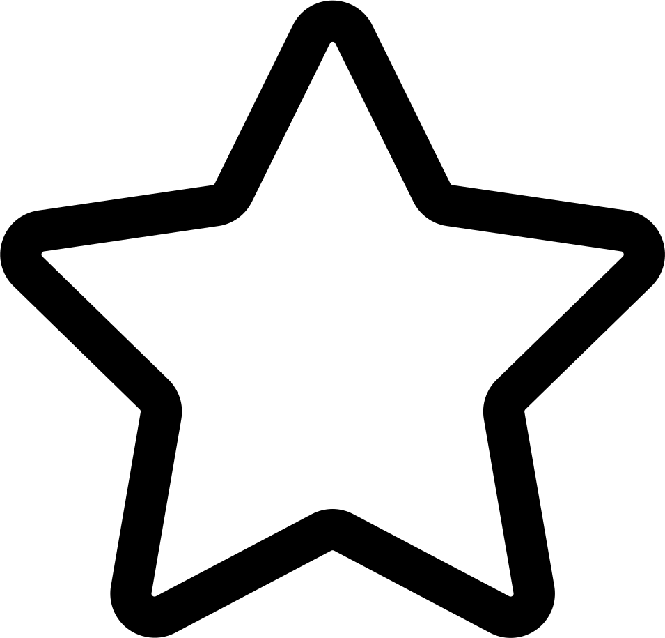 Five-pointed Star Clip Art - White Star Icon Svg (955x915)
