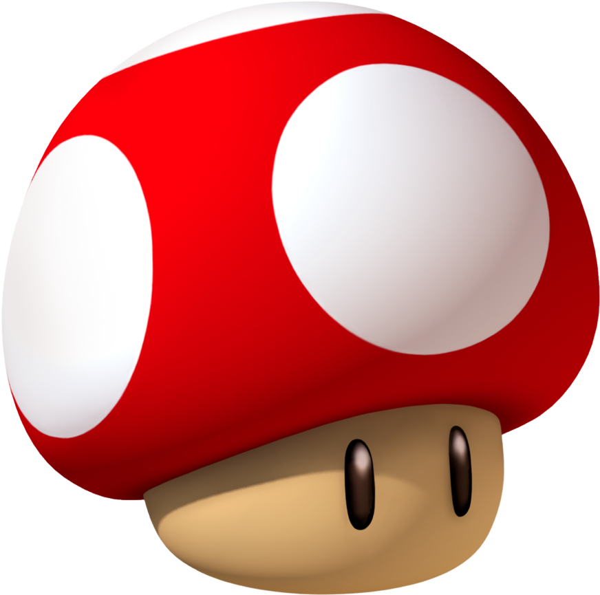 Mario Mushroom Transparent Background (1024x1024)