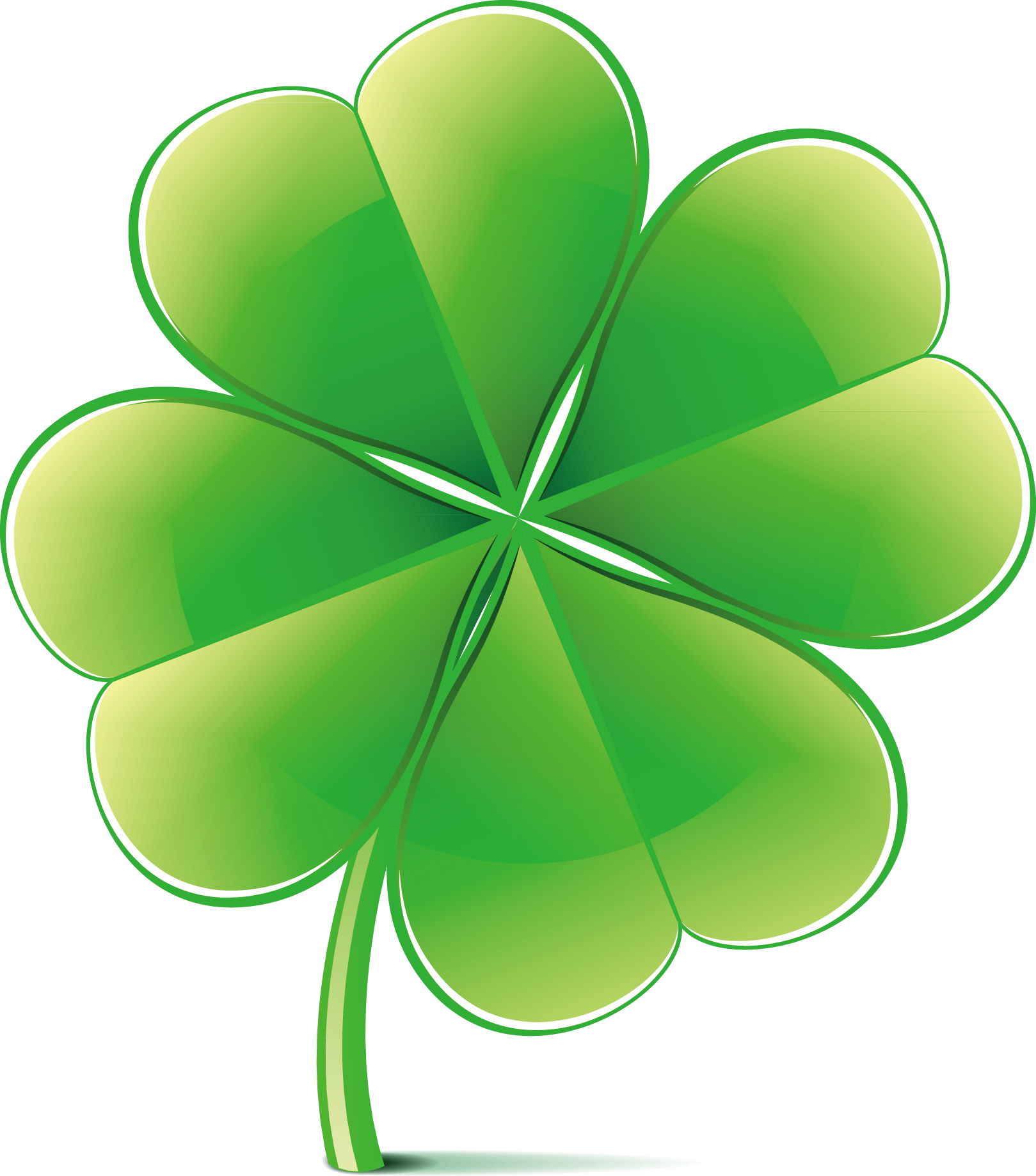 Four-leaf Clover Green - Four-leaf Clover Green (1619x1838)