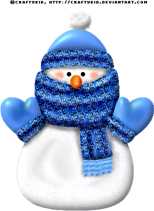 Snowman Blue By Craftykid - Christmas Day (325x424)