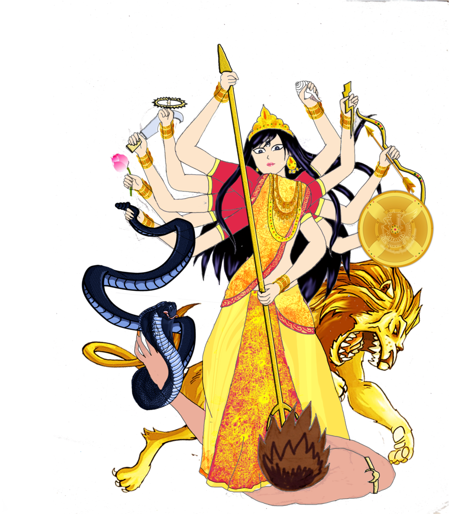 Free Maa Durga Clipart Pictures Image - Maa Durga Logo Hd (1024x1022)