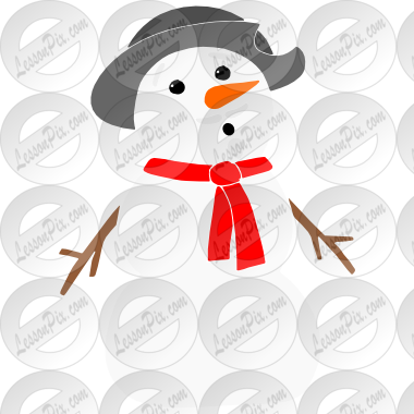 Quixotic Snowman Stencil - Cartoon (380x380)