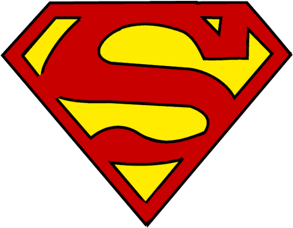 Superman Logo Clipart Easy - Superman Logo Drawing Easy (678x600)