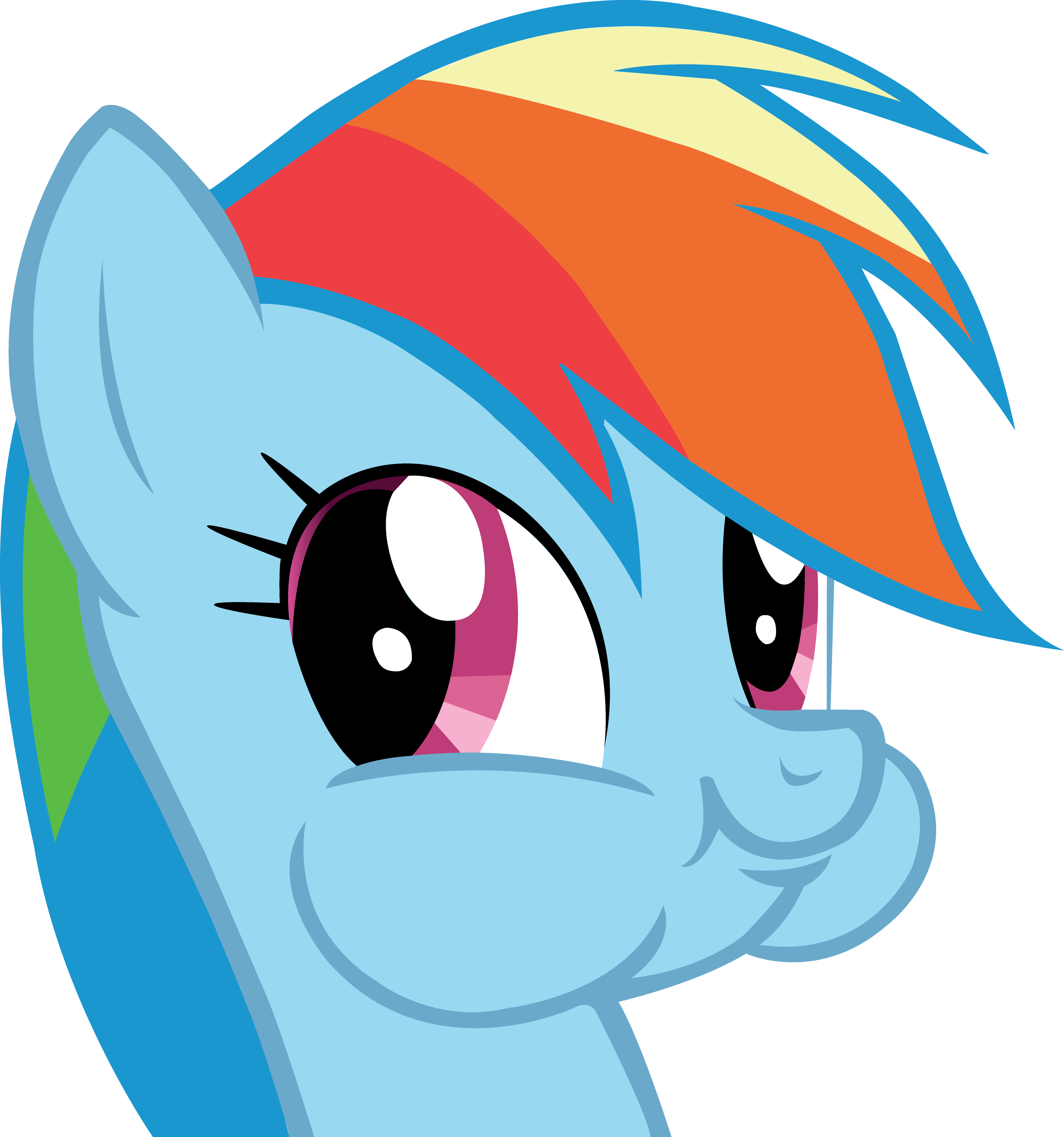 Rainbow Dash Vector By Necronomiconofgod - Rainbow Dash Funny Face (3671x3924)