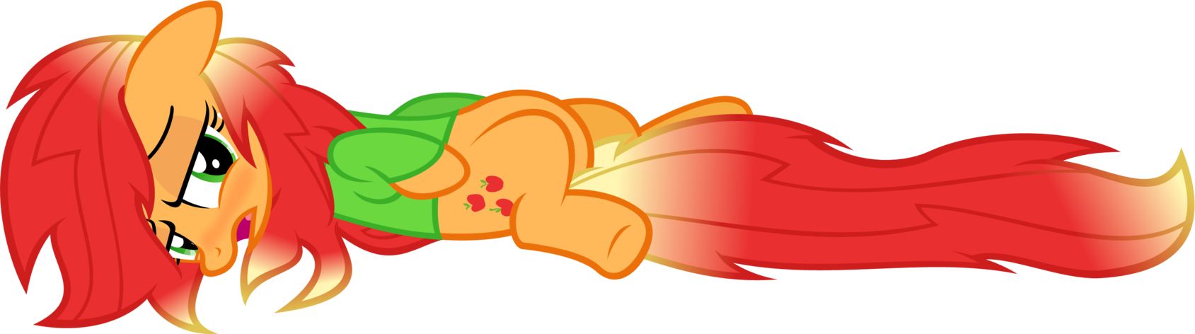 You Can Click Above To Reveal The Image Just This Once, - Applejack Rough Morning (1689x472)