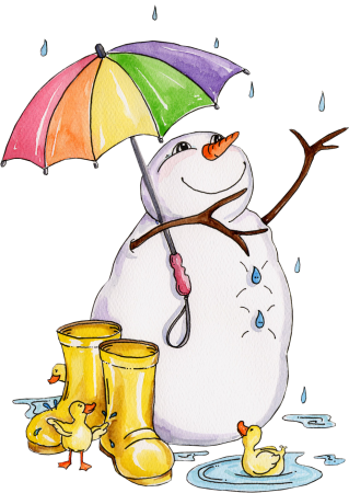 Snowman - Rain Rain Go Away (319x450)