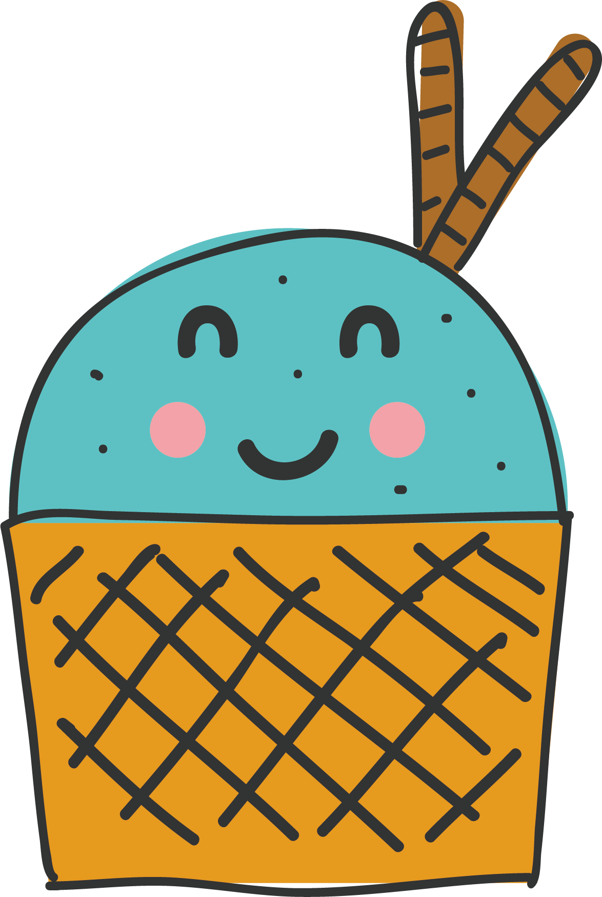 Ice Cream Sundae Blueberry - Ice Cream Sundae Blueberry (1174x1748)