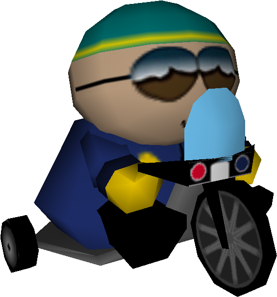 Download Zip Archive - South Park Rally Cartman Cop (750x650)
