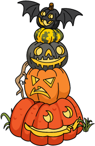 Pumpkin Pyramid - Cartoon (460x460)