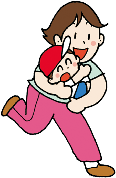 Child Mother Clip Art - Child Mother Clip Art (555x693)