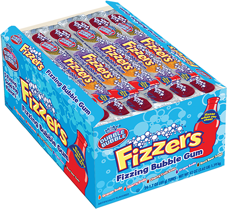 Dubble Bubble Fizzers Fizzing Bubble Gum - Dubble Bubble Fizzers Bubble Gum, Fizzing - 24 - 1.7 (500x500)