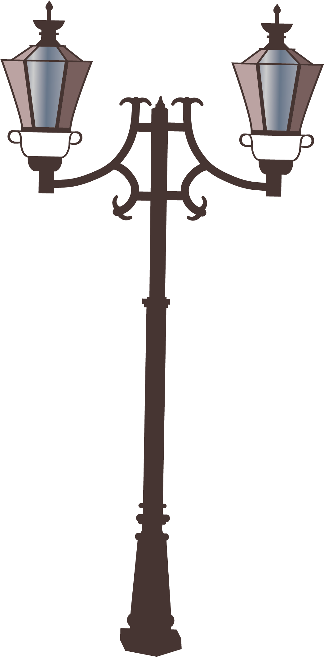 Perfect Street Light Lamp French Street Lights Vector - Perfect Street Light Lamp French Street Lights Vector (2480x2493)