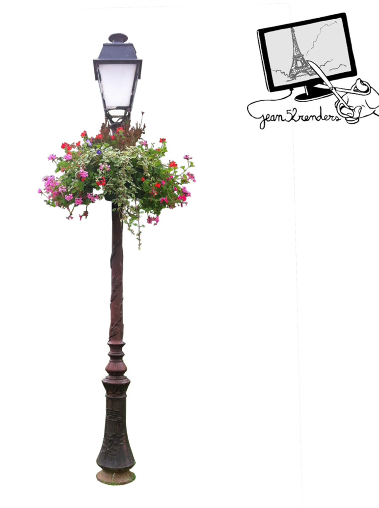 Streetlight Floral Png By Jean52 On Deviantart For - Png Images Of Street Light (772x1034)