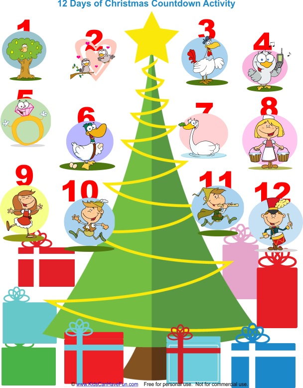 29 Images Of 12 Days Of Christmas Tree Template Linkcabin - Eight Maids A Milking Ornament (round) (608x778)