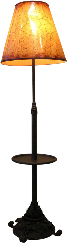 1920's French Wrought Iron Hammered Hand Forged Floor - Lamp (1023x1023)