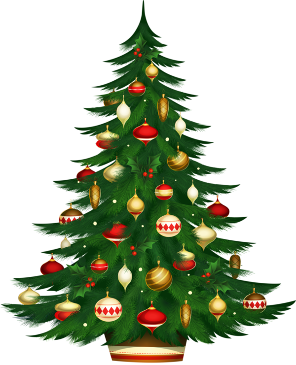 Christmas Clipartmerry - Christmas Tree Png (600x741)