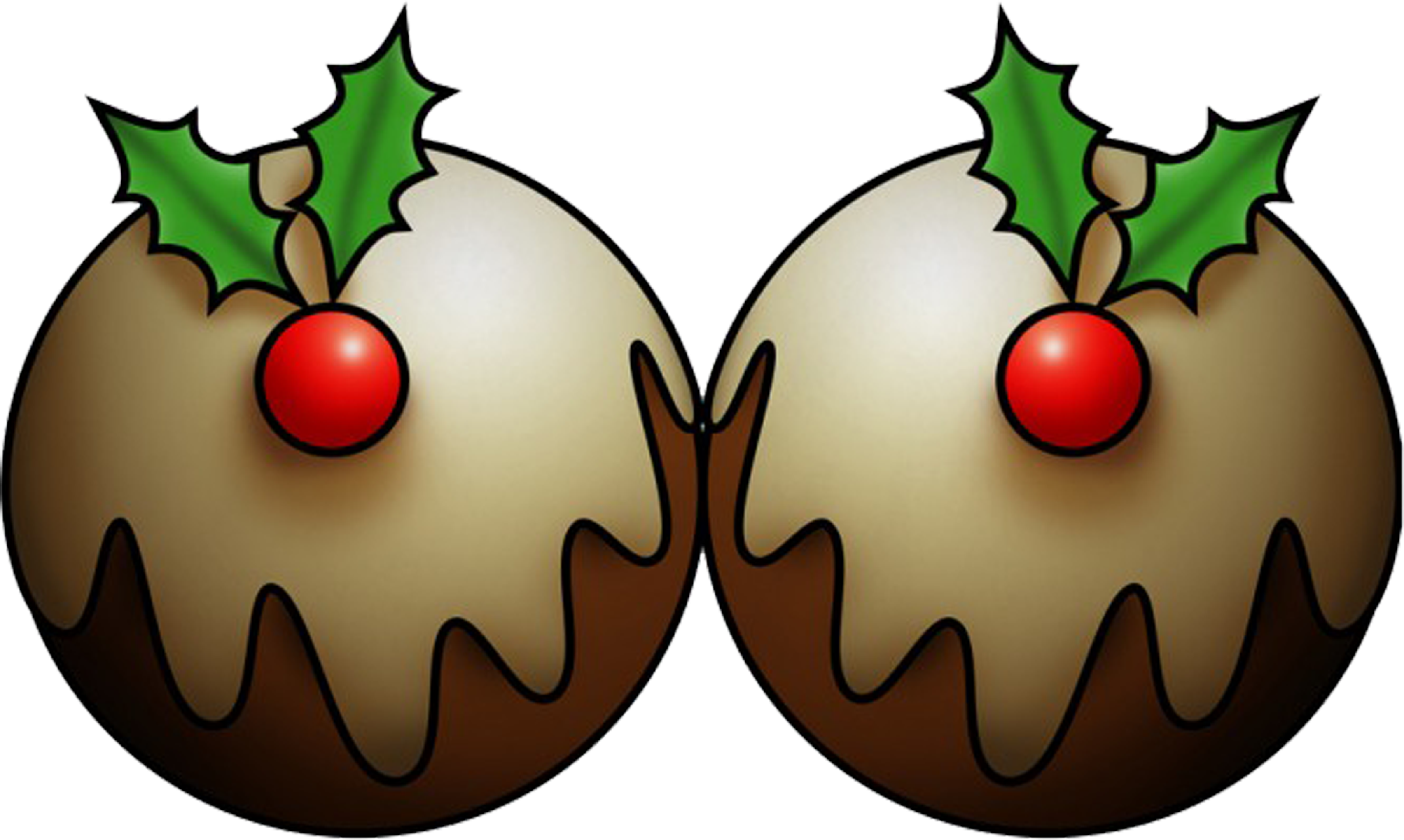 Xmas Pudding Clipart - Christmas Food Clip Art (3516x2118)