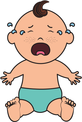 Crying Baby - Vector Graphics (550x550)
