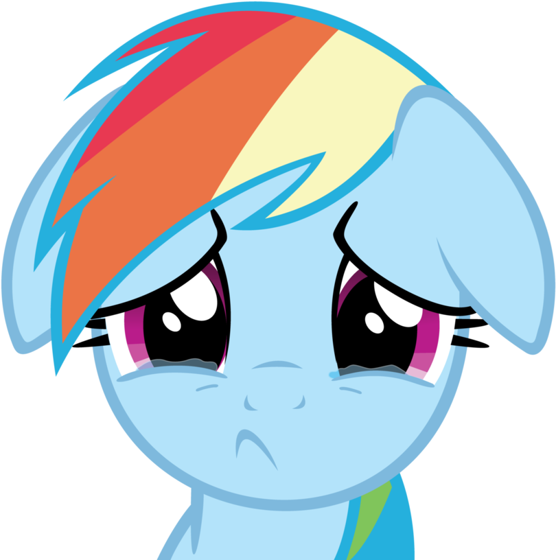 Rainbow Dash Cry By - Sad Rainbow Dash Gif (932x857)