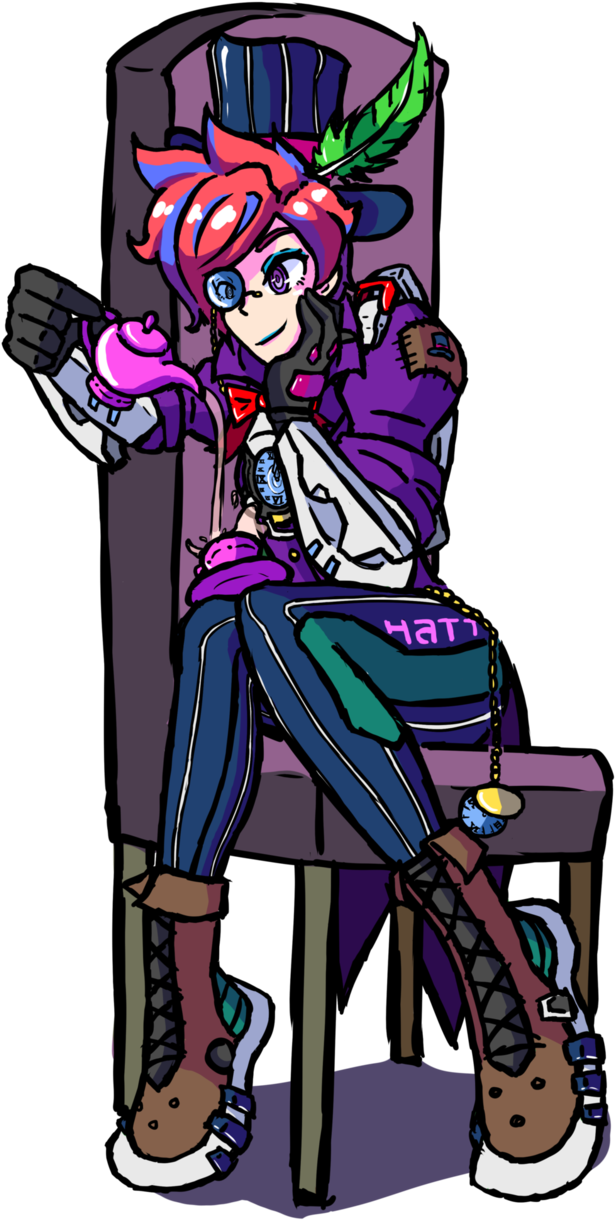 Overwatch Tracer As Mad Hatter By Ctr-v - Cartoon (644x1241)