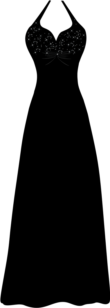 Anatomy Of A Date Night Outfit - Clip Art Prom Dress (381x1073)