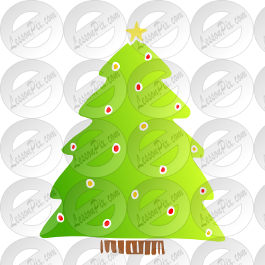 Christmas Tree Stencil - Christmas Tree (380x380)