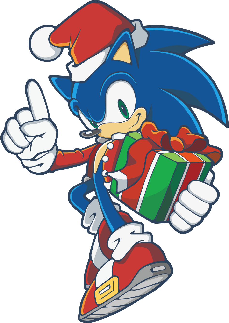 Wallpaper 007 Sonic 01 Pc - Sonic Christmas Png (948x1332)