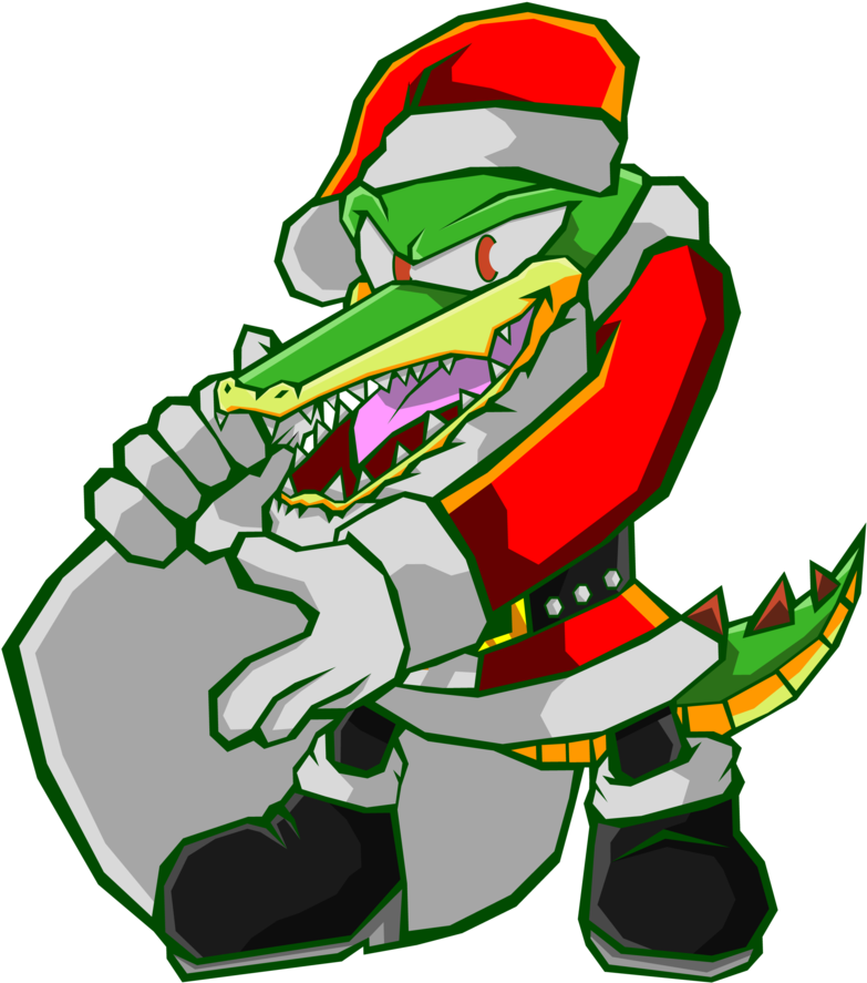 Sonic Battle By Cerberean - Vector Sonic Christmas (894x894)