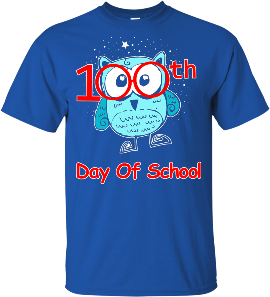 Cute Owl 100th Day Of School T-shirt 100 Days Smarter - Deen Shirts (1024x1024)
