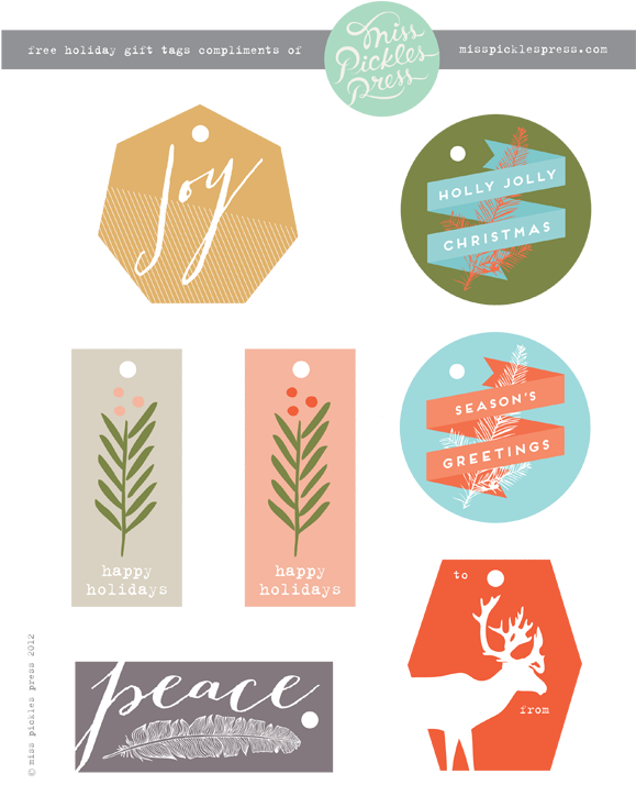 Free Printable Gift Tags - World Wide Web (578x735)