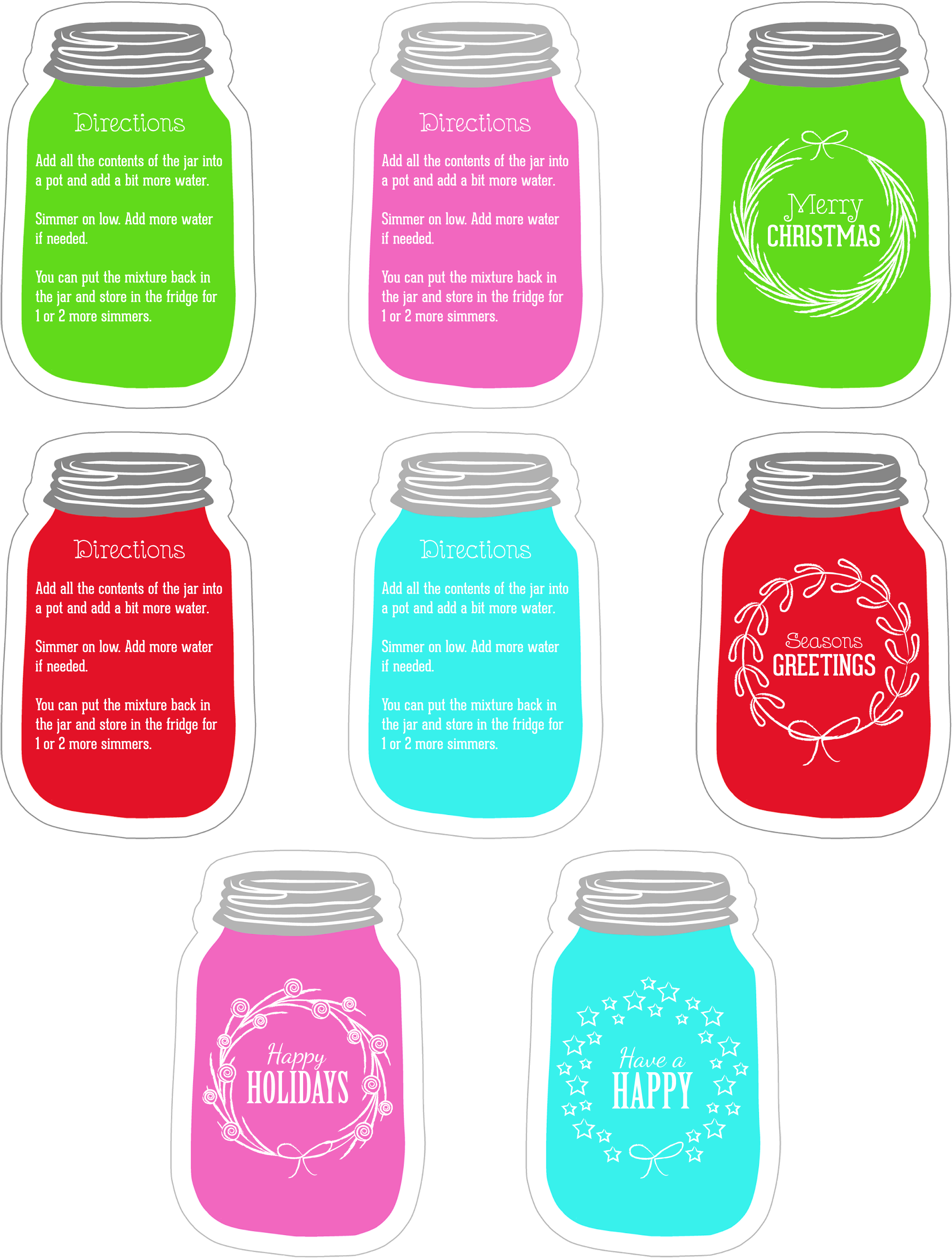 Thecottagemarket Masonjar Craft Tags - Thecottagemarket Masonjar Craft Tags (2400x3000)
