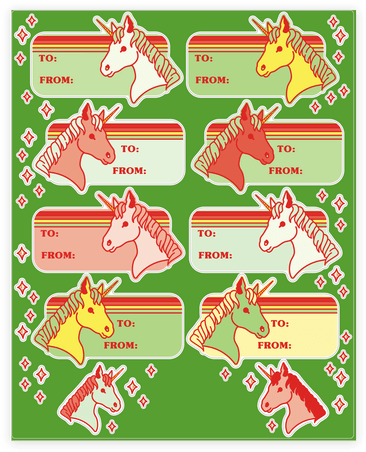 Christmas Gift Tag Stickers - Christmas Gift (484x484)