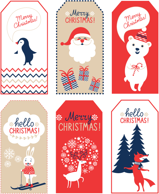 Free Deer Gift Tag Printables - Christmas Tag Cut Out (556x680)