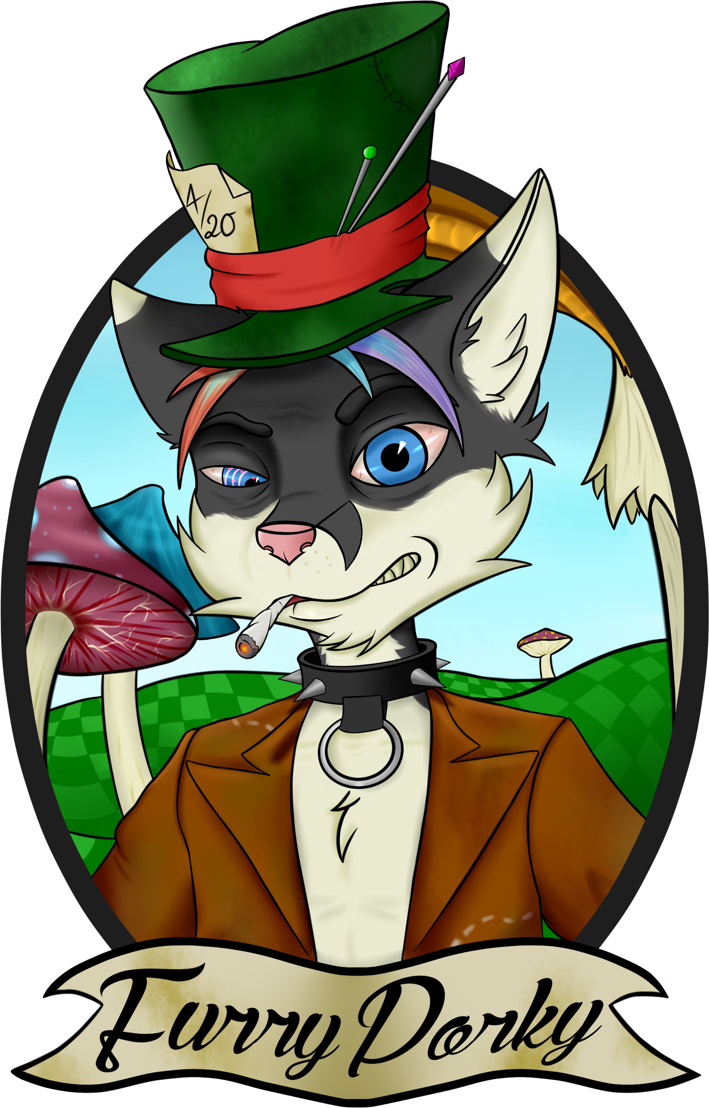Porky The Mad Hatter - Cartoon (2900x3950)