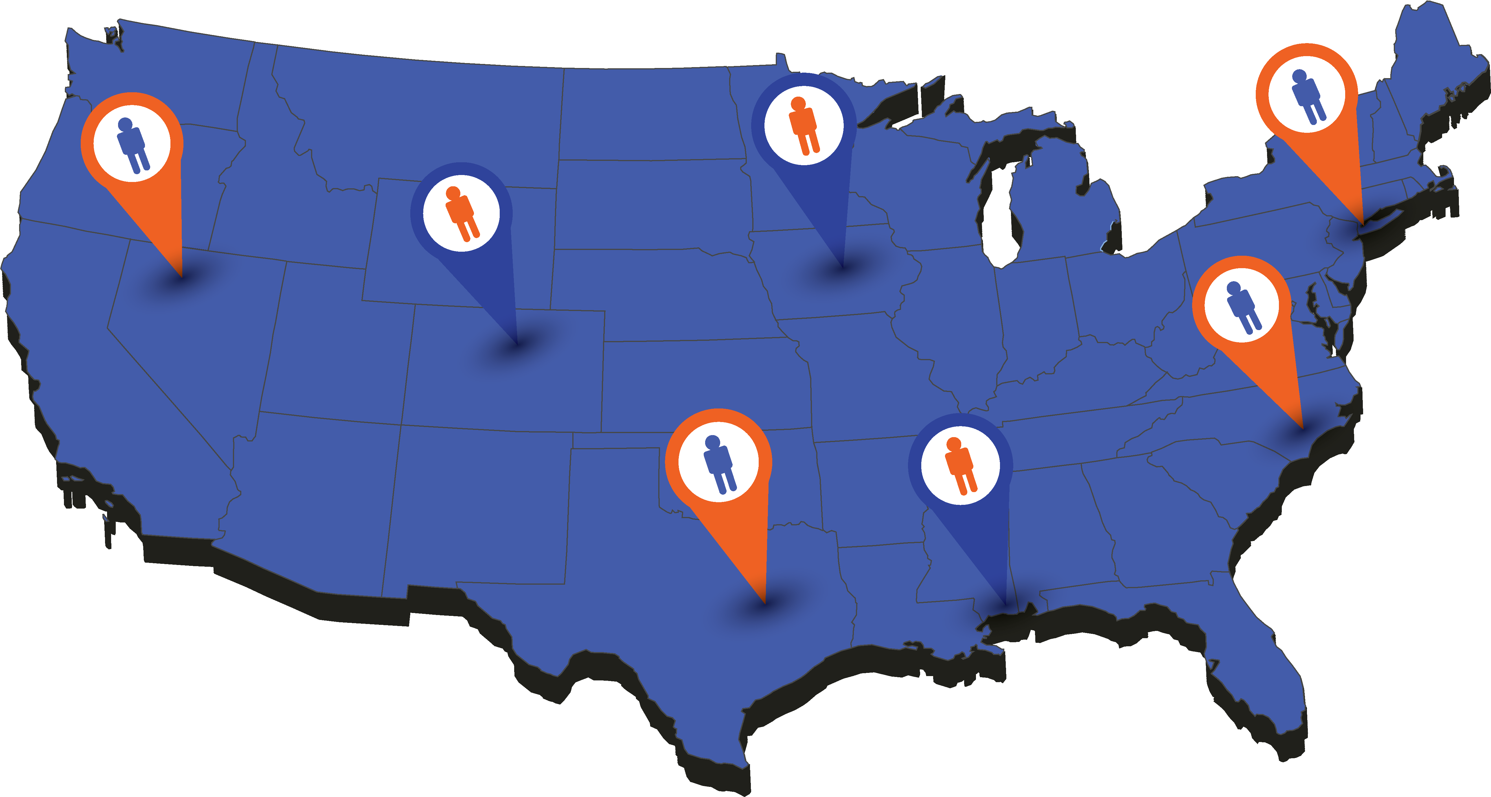 Supercharge Your Outbound Sales Team With Local Presence - Voter Turnout 2016 Map (5334x3001)