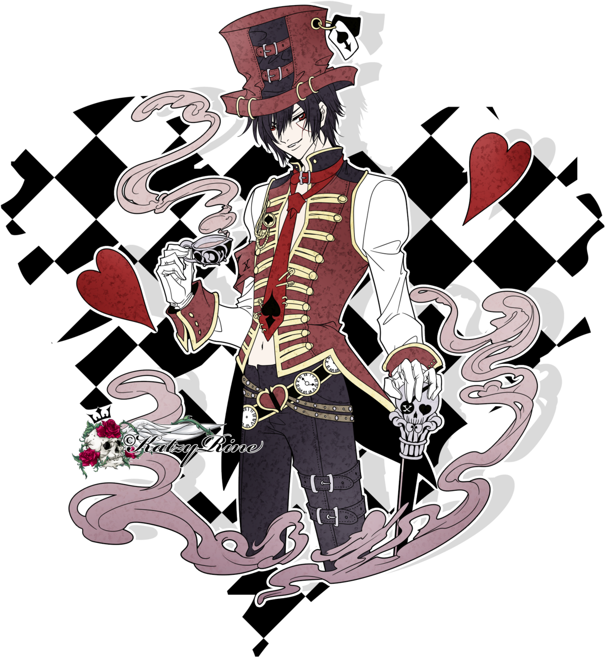 Fanart Madhatter X Down By Katzyrine - Alice In Wonderland Fan Art Mad Hatter (1280x1365)