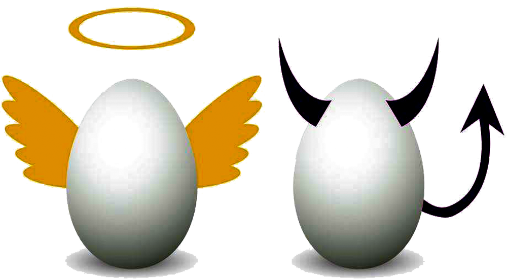 Shoulder Angel Devil Illustration - Shoulder Angel Devil Illustration (1000x550)