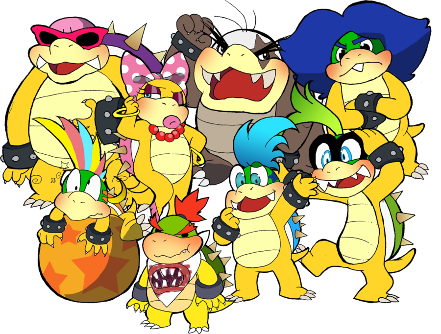 Bowser's Illegitimate Children By Obsequious-minion - Bowser (900x682)