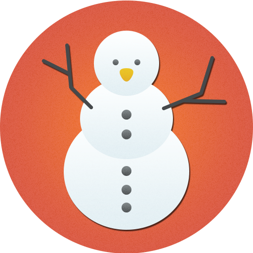 512 X 512 - Pcs-pin-016 - Snowman Xmas Pinback Button - 1.75"-perfcase (512x512)