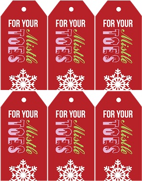 Mistletoe Tags - Your Mistletoes Free Printable Tag (309x400)
