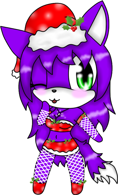 Christmas Chibi Sonic Girl Adopt - Christmas Sonic Girls (453x683)