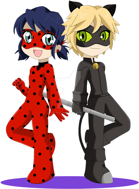 Miraculous Ladybug And Cat Noir Adventures Story - Miraculous Ladybug Chibi (500x710)