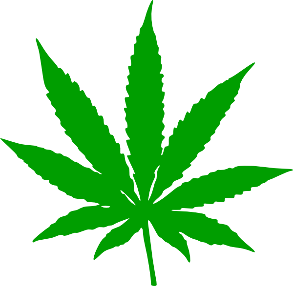 Weed Clipart - Cannabis Leaf (600x587)